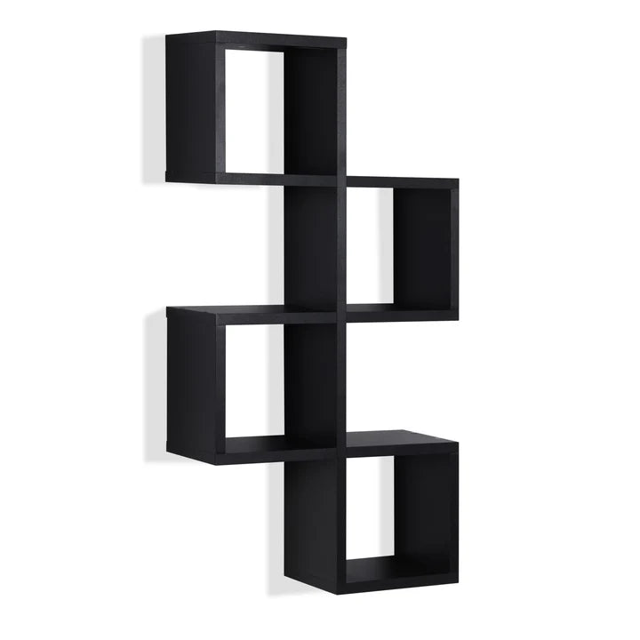 Cubby Chessboard Wall Shelf – Black