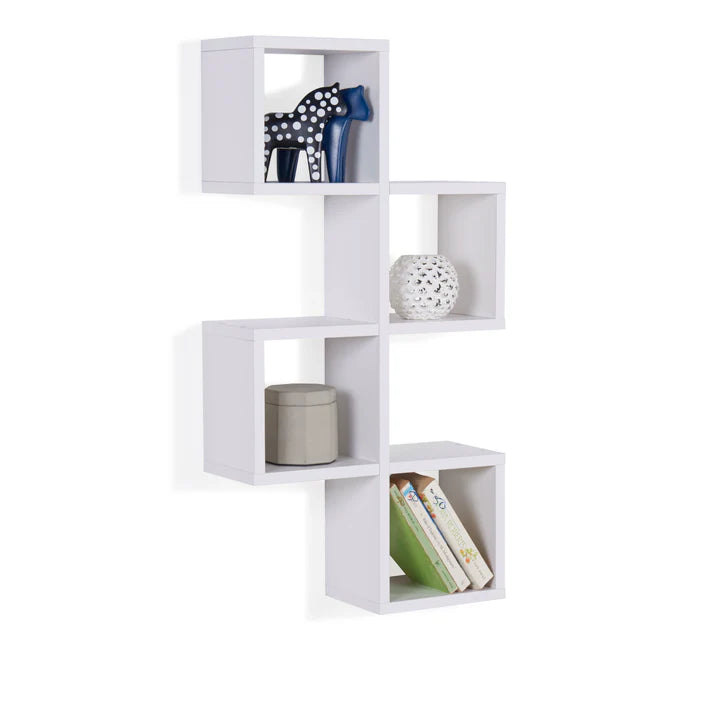 Cubby Chessboard Wall Shelf – White