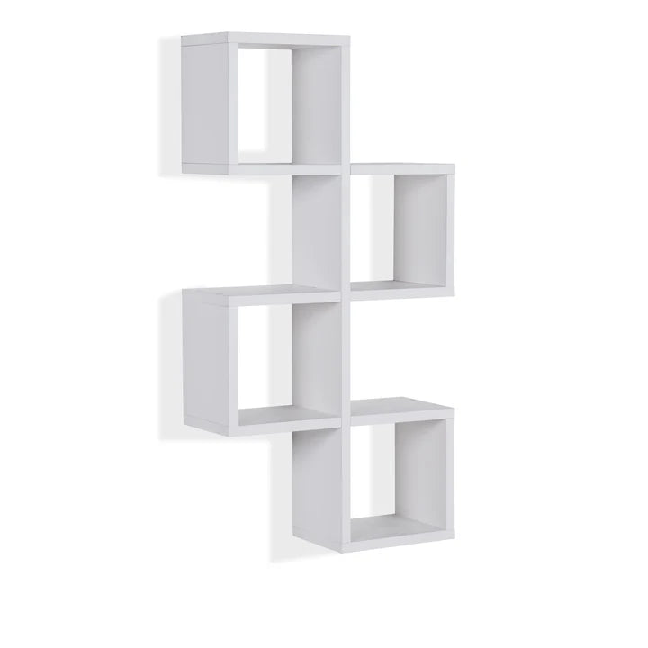 Cubby Chessboard Wall Shelf – White