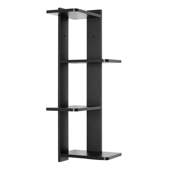 Alvar Corner 4-Tier Floating Ledge Column Wall Shelf