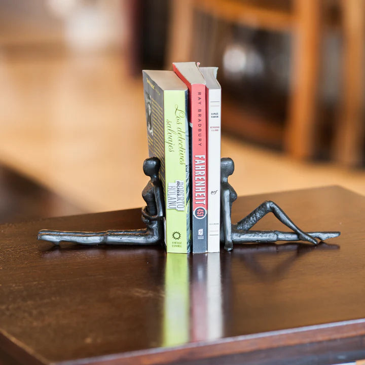 Ladies Stretching Metal Bookend Set