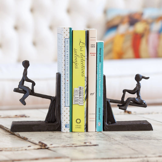 See-Saw Metal Bookend Set