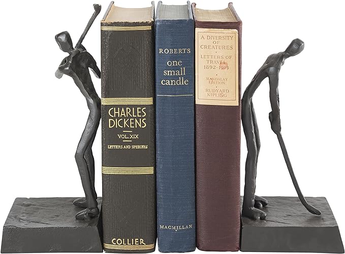 Golfers Iron Bookend Set – Golf Home and Office Décor