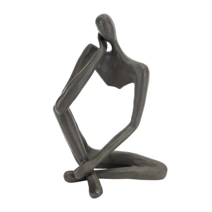 Modern Thinking Man Iron Sculpture