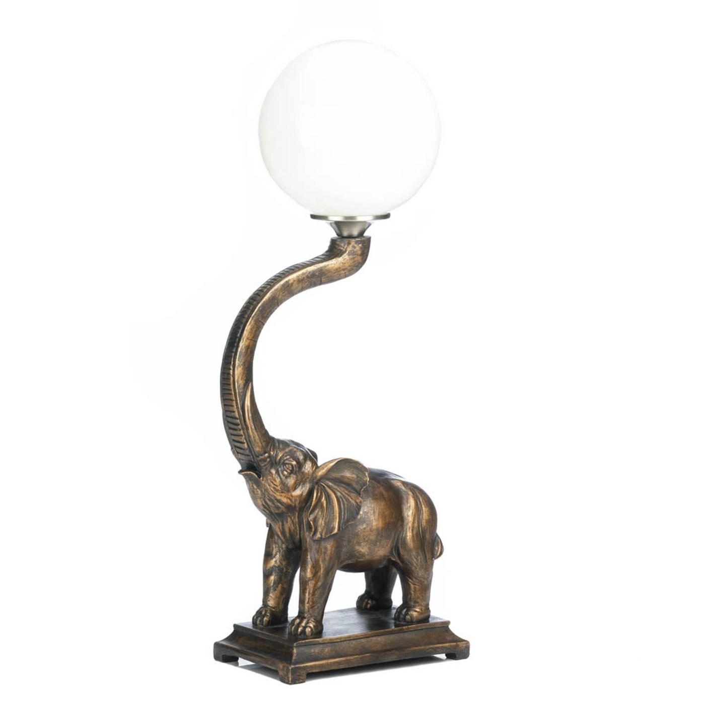 Trumpeting Elephant Lamp