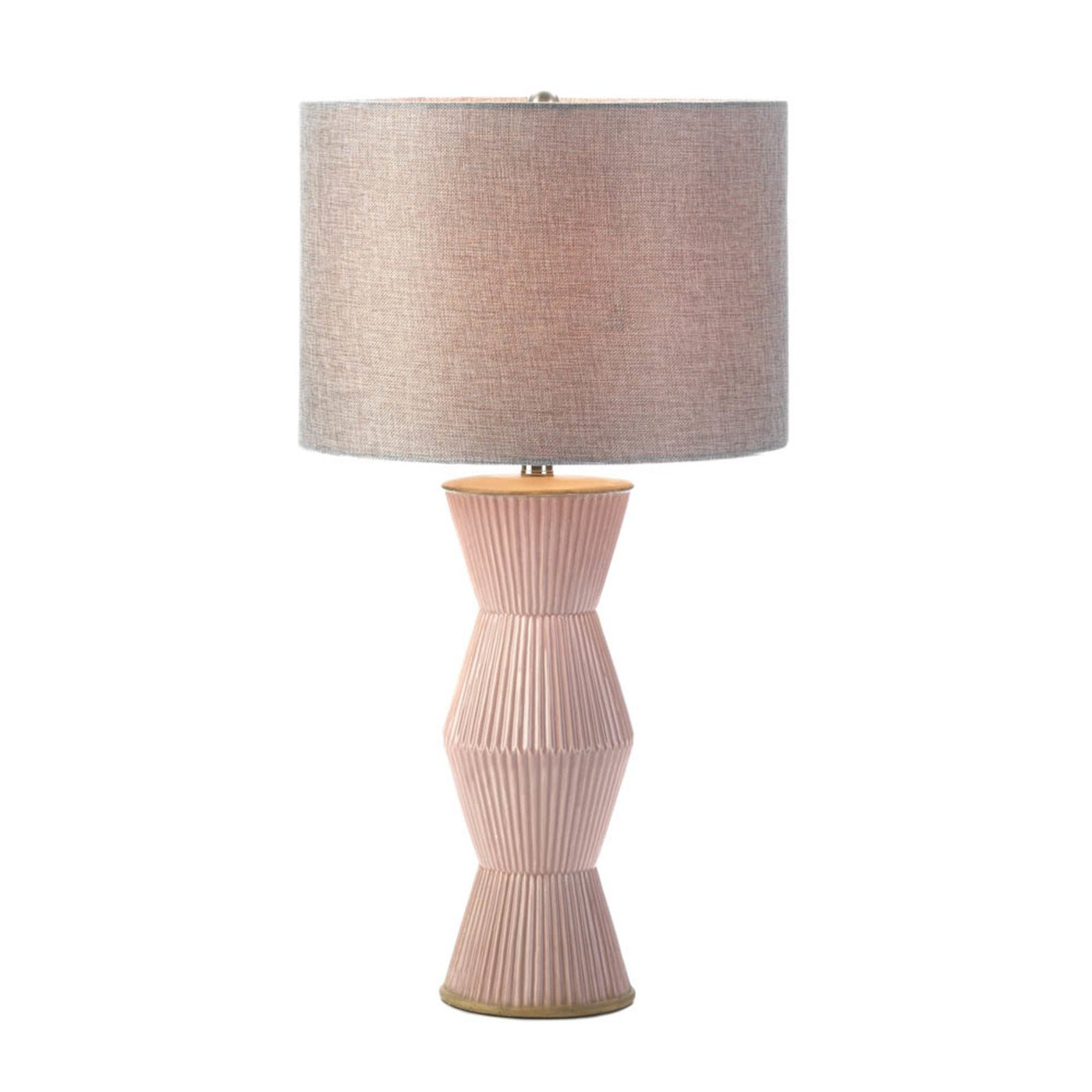 Gable Pink Ridges Table Lamp