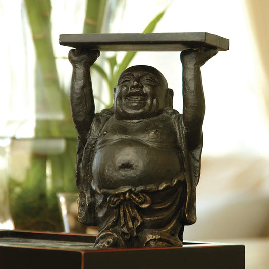 Cast Iron Buddha Card Holder