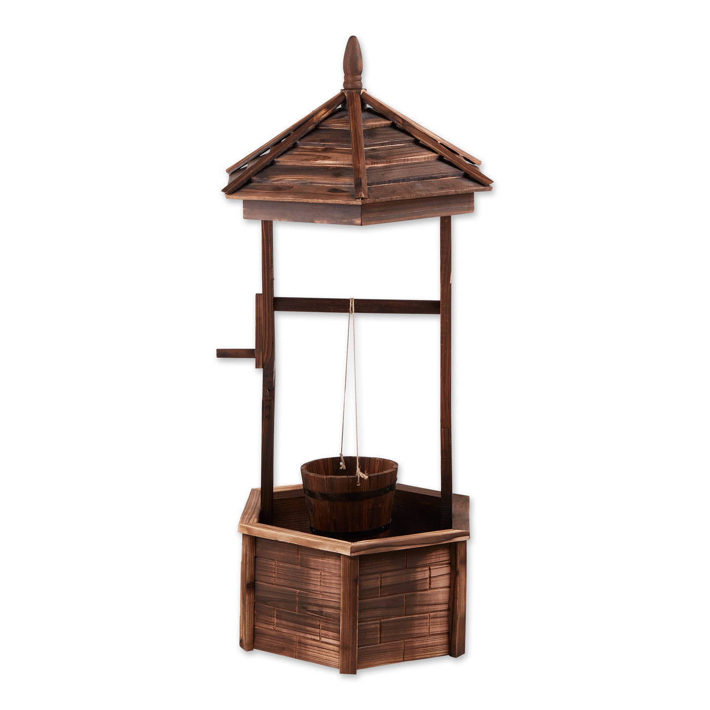 Rustic Wishing Well Planter